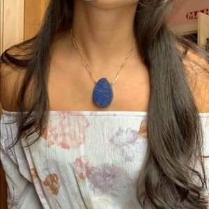 Genuine Blue Lapis Stone Necklace
